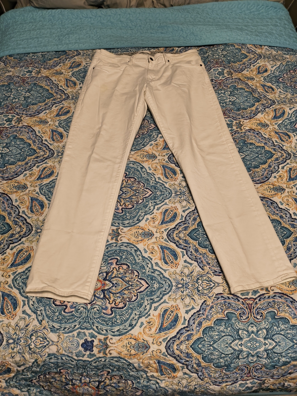 Men's White Denim Jeans